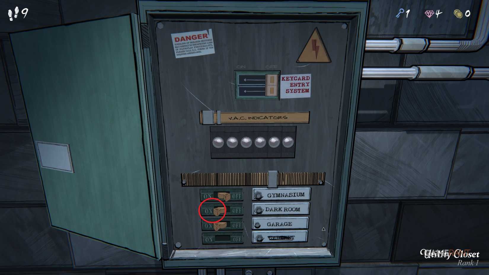 blue prince campsite code lock 1