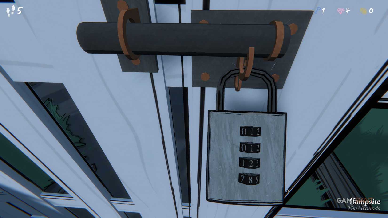 blue prince campsite code lock 3