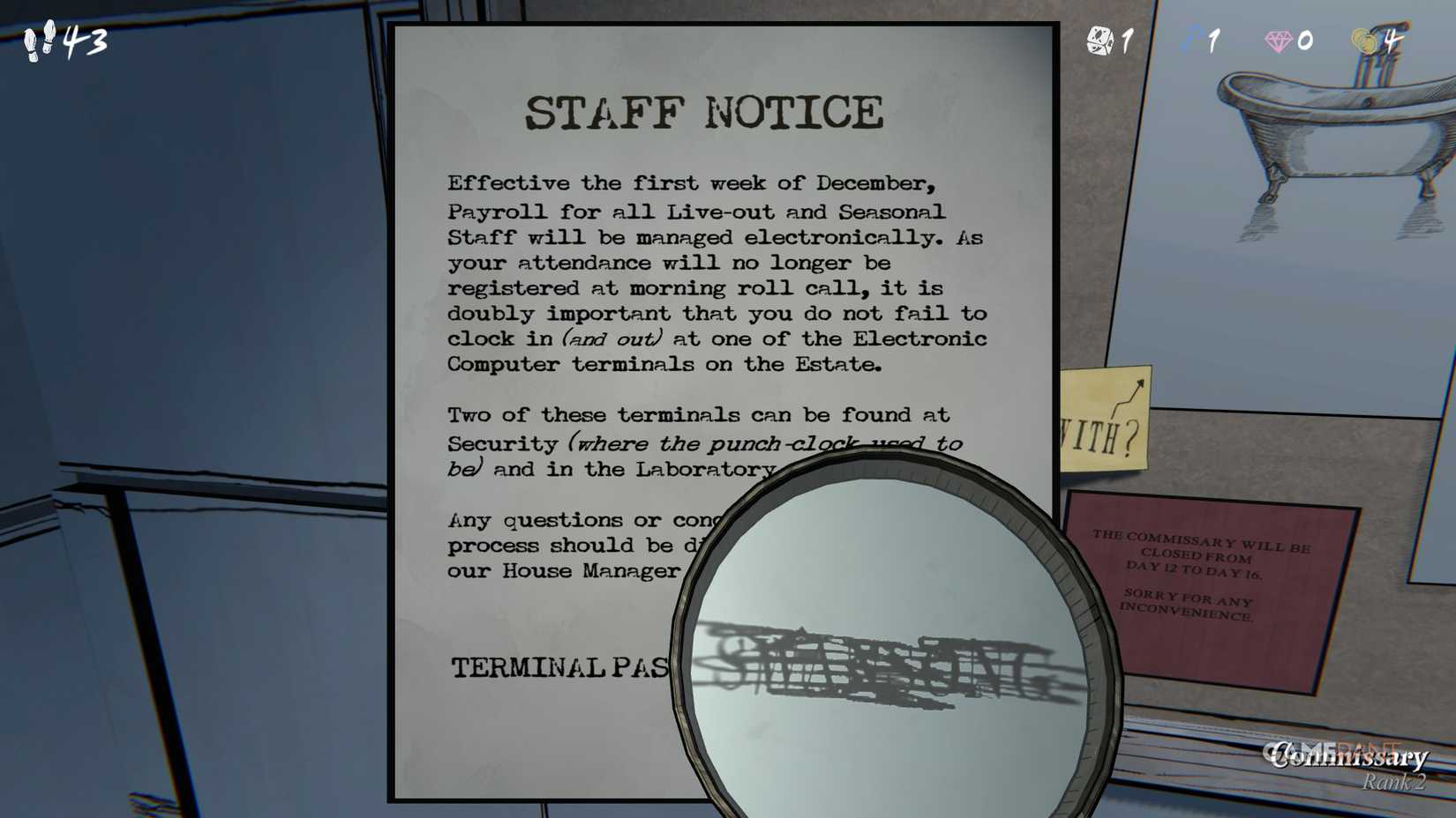 What is the Terminal Password in Blue Prince?