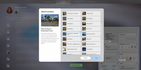 Choose the event location from various available venues to complete the event setup in your inZOI schedule
