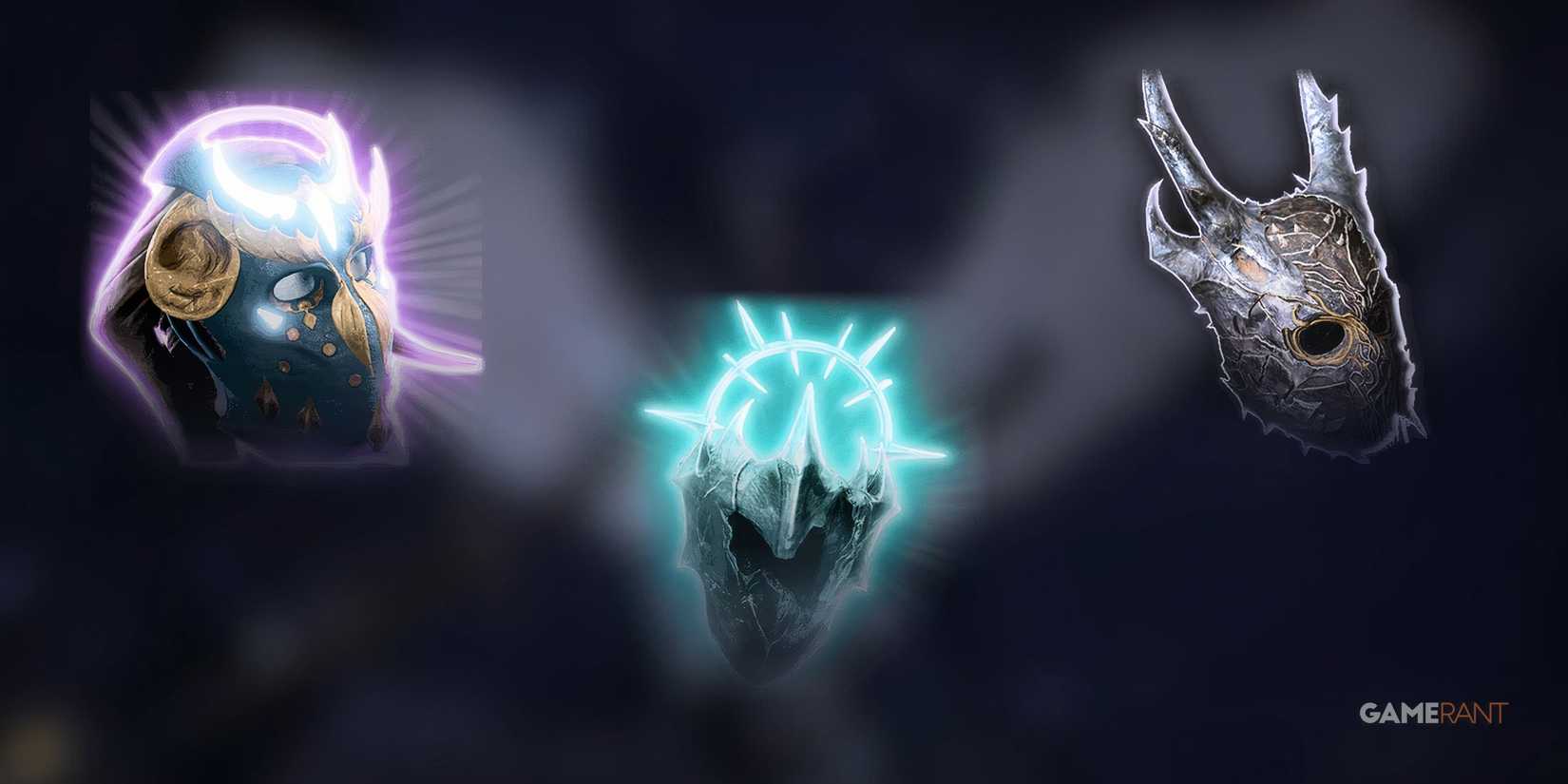 Helmet of Soul Perception, Grymskull Helm, and Helldusk Helm from Baldur's Gate 3