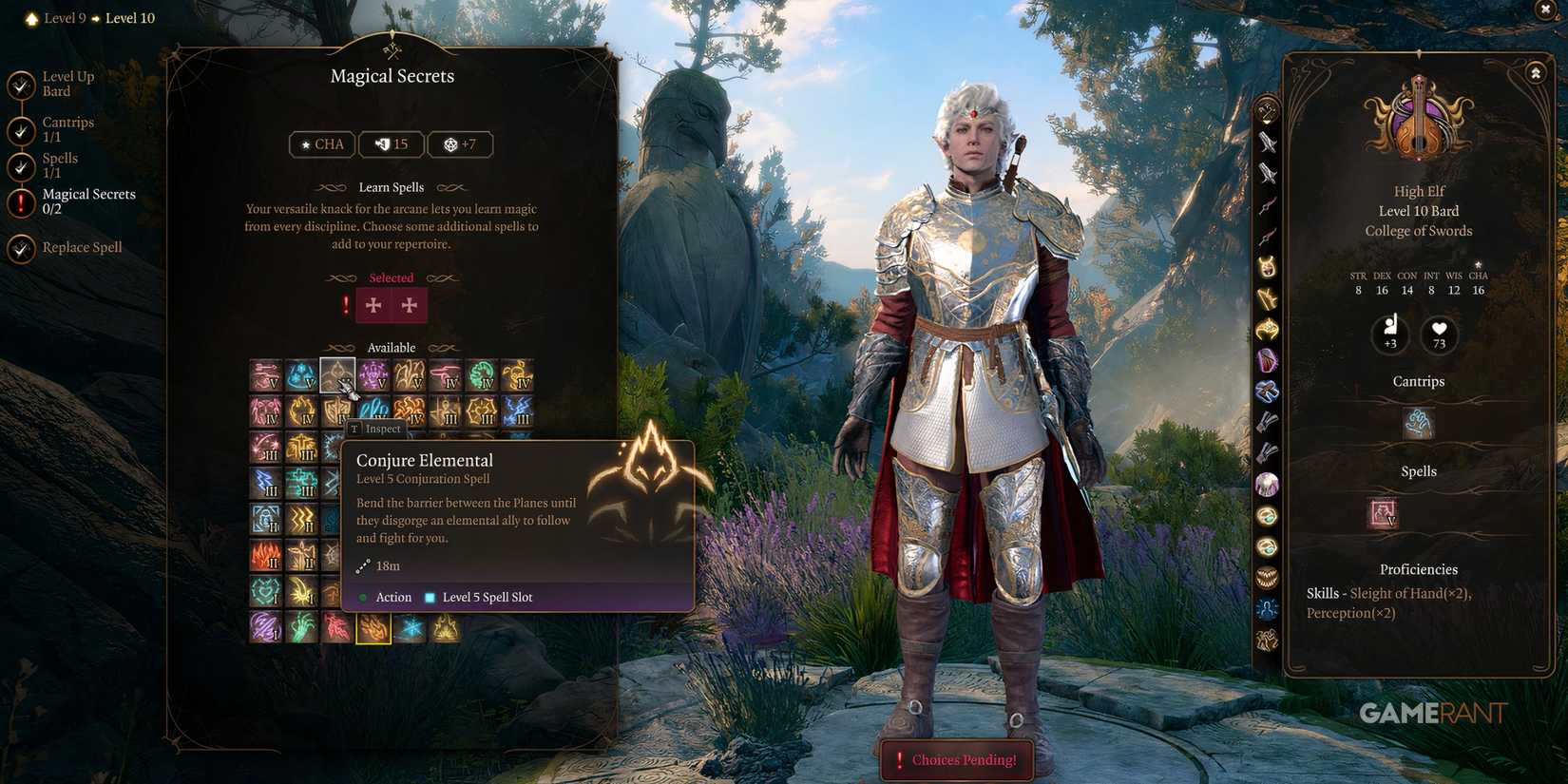 BG3 - Conjure Elemental