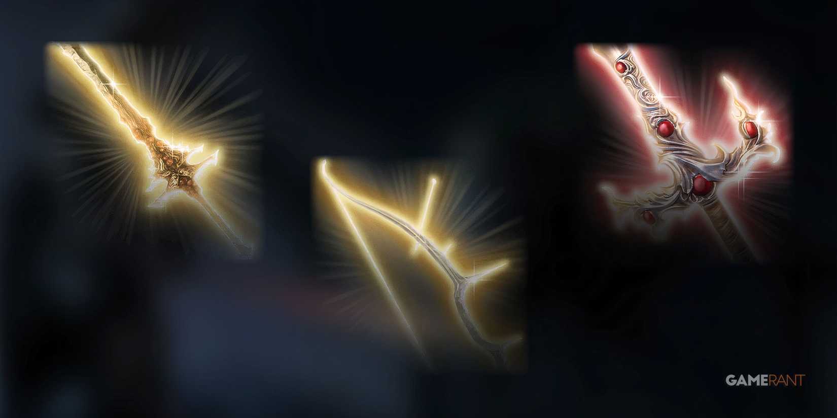 Balduran's Giantslayer, Titanstring Bow, and Soulbreaker Greatsword from Baldur's Greatsword