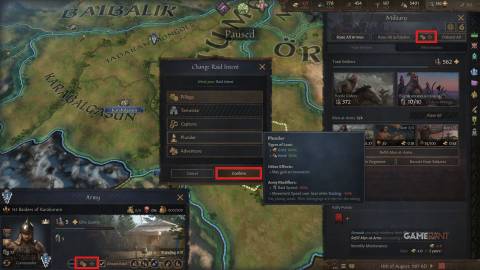 Crusader Kings 3 How To Change Raid Intent