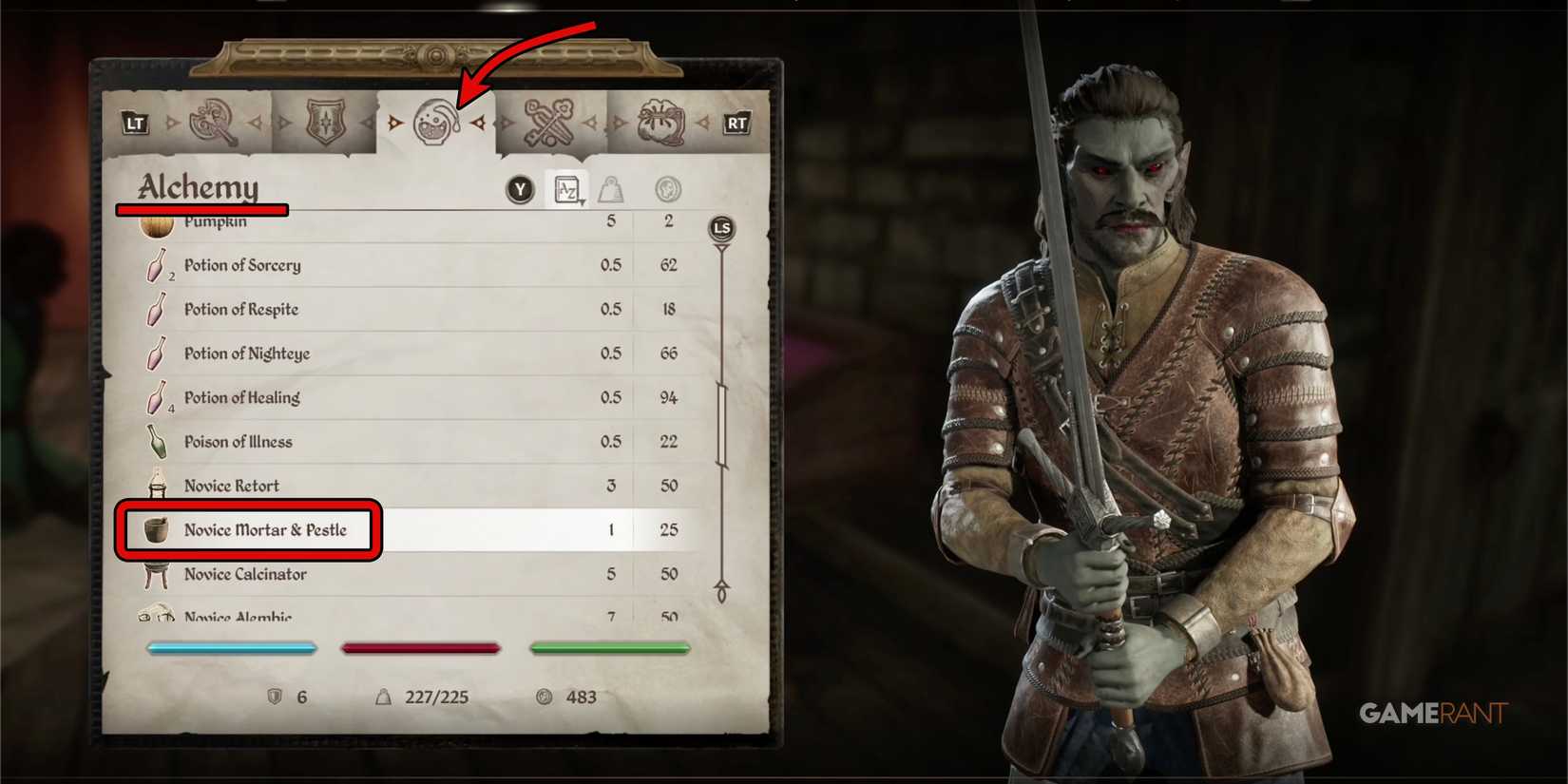 ES4OR-Alchemny-Inventory-Menu