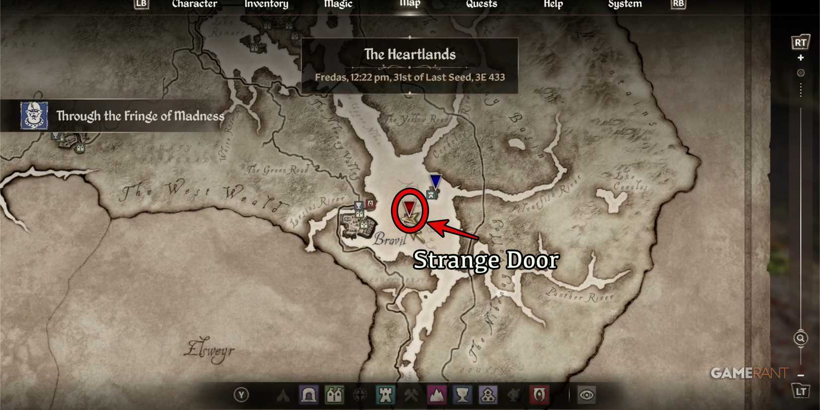 Shivering Map How Do You Start the Shivering Isles DLC in Oblivion Remastered?