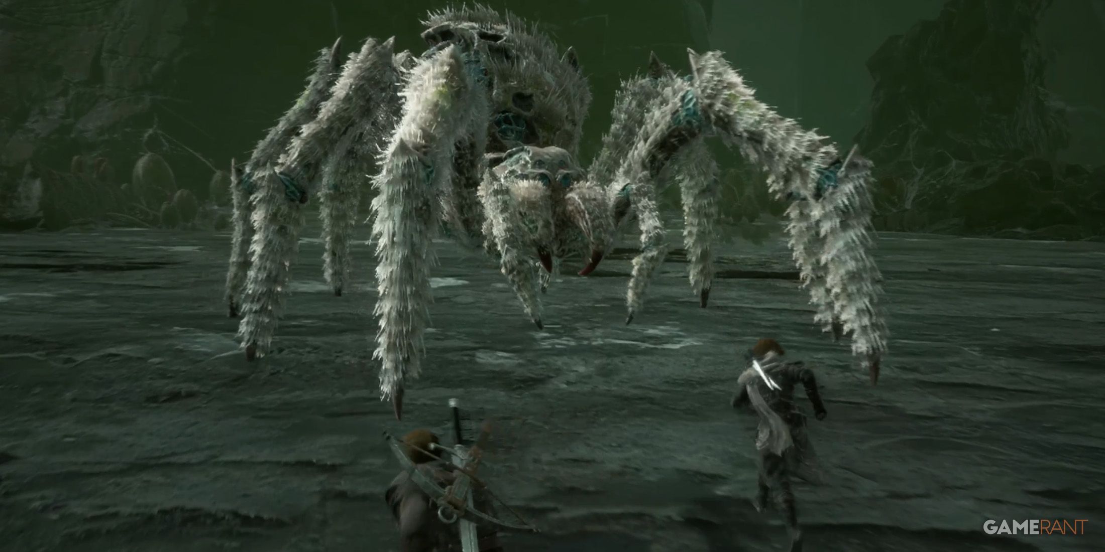 Game of Thrones Kingsroad giant ice spider cave fight screenshot