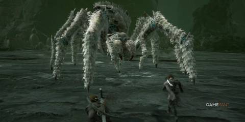 Game of Thrones Kingsroad giant ice spider cave fight screenshot