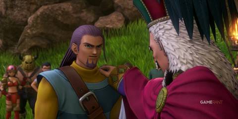 Hendrik receives the king's blessing as he officially joins the party in Dragon Quest XI Echoes of an Elusive Age