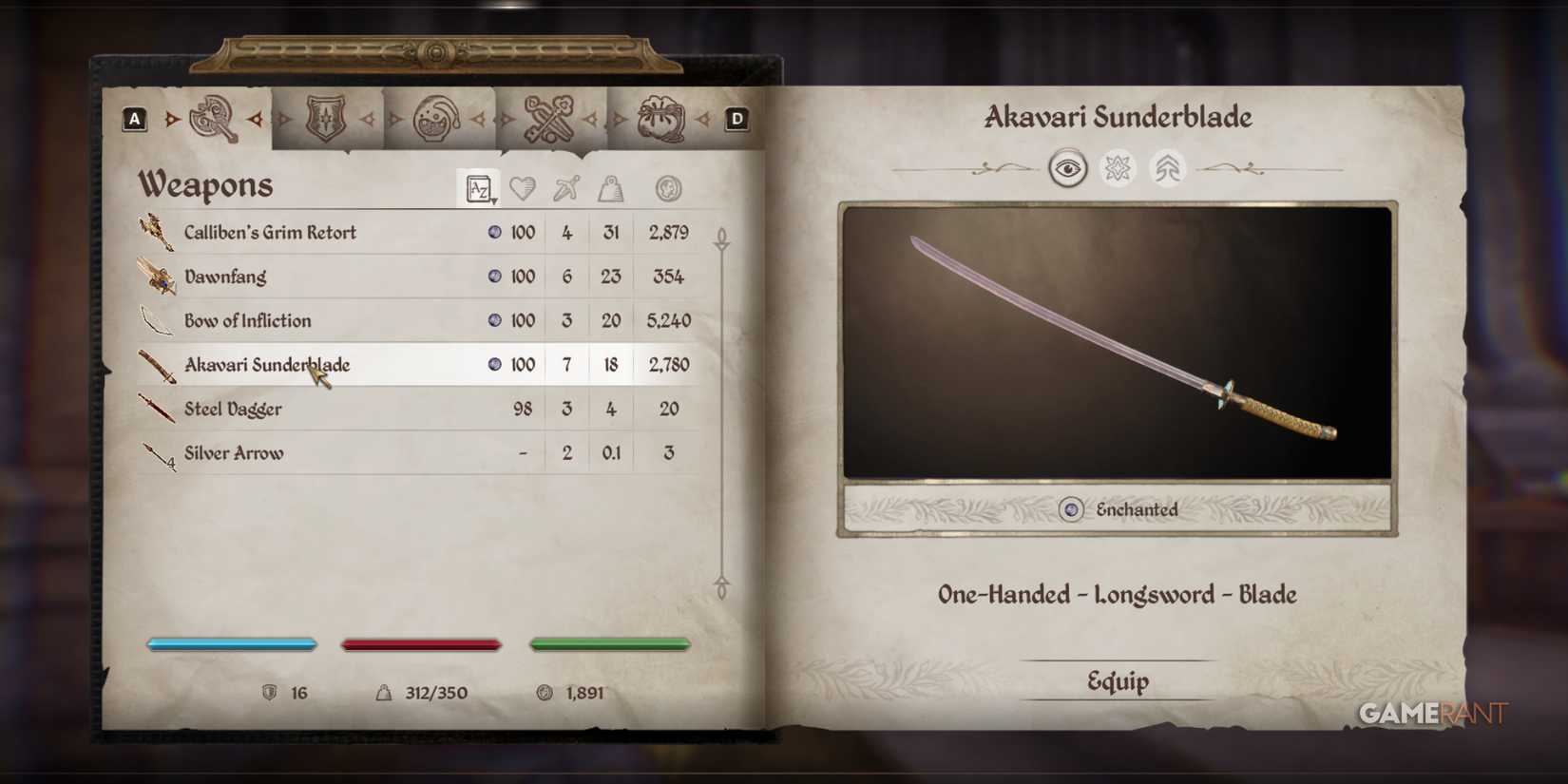 Install mods to improve immersion and balance weapon stats in Oblivion Remastered's progression system