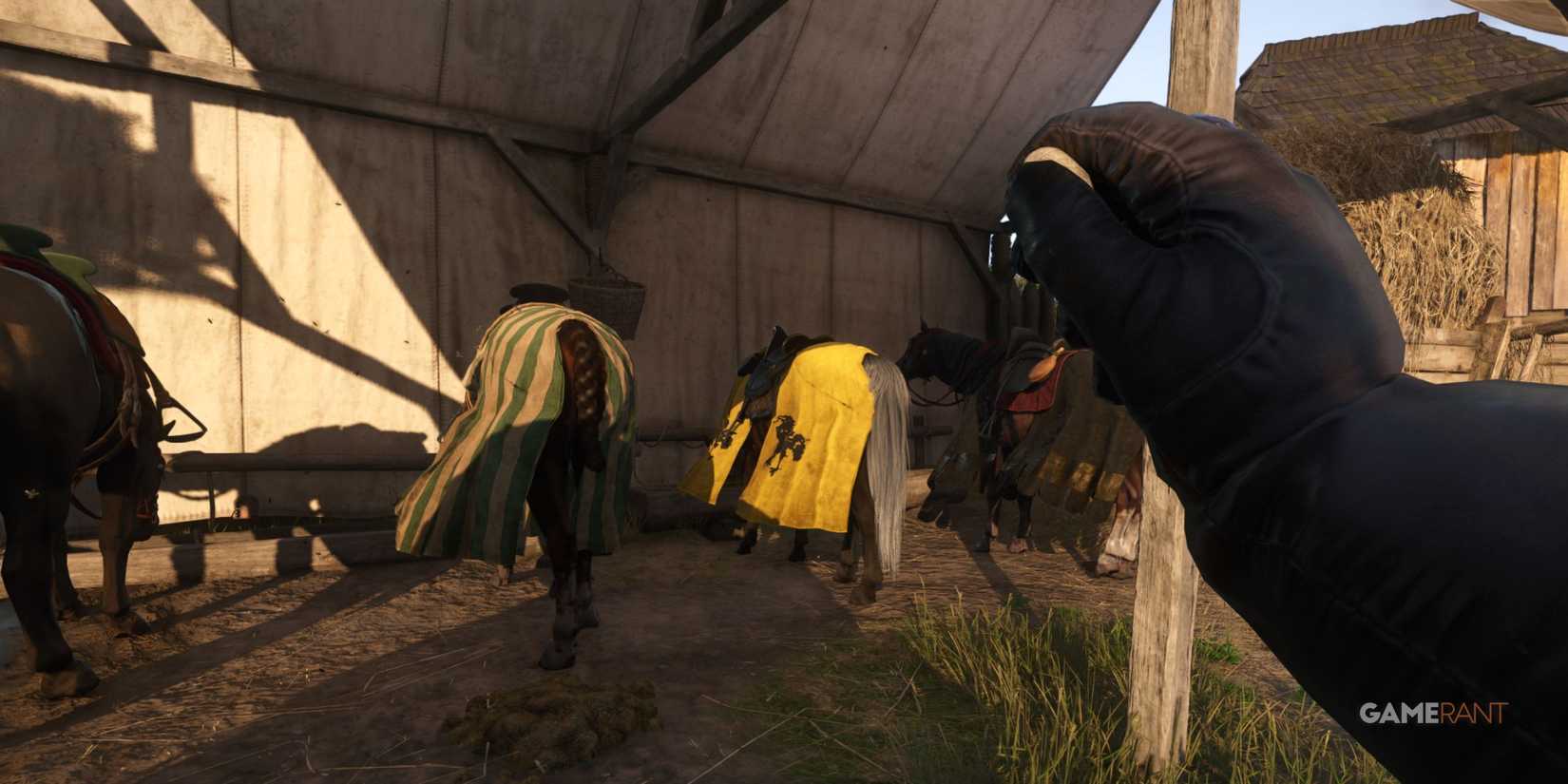 Kingdom Come Deliverance 2 - Throw Stone At Horse To Spook