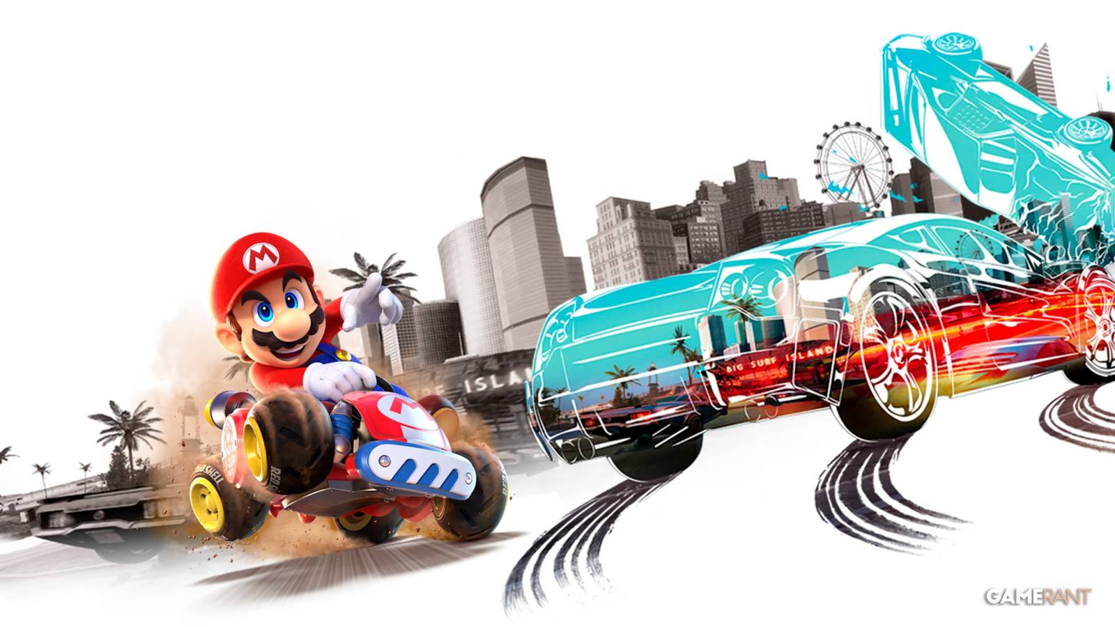 Mario Kart World Burnout Paradise