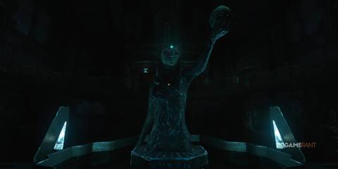8 Video Games Where the Main Character is Psychologically Broken A creepy dark statue 