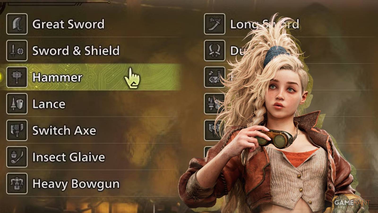 Monster Hunter Wilds weapons list