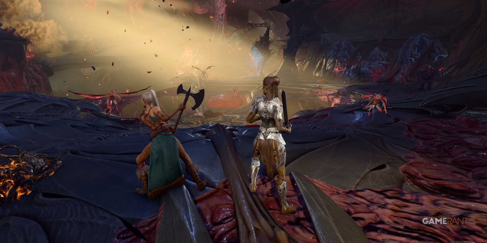 Nautiloid fight against more imps