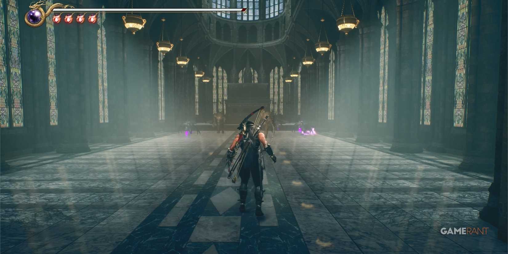 Cathedral attack in Ninja Gaiden 2 Black