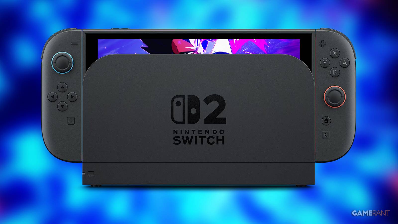 Nintendo Switch 2 docked Dragon Ball Sparking Zero 2x1 composite image