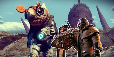 no man's sky player builds the strip from fallout new vegas