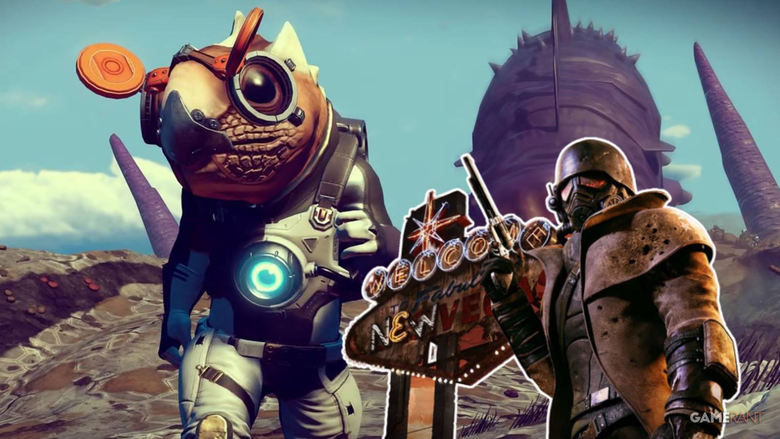 no man's sky player builds the strip from fallout new vegas