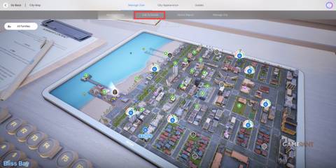 Open the city map and click on Edit Schedule to start customizing your character's routine in inZOI