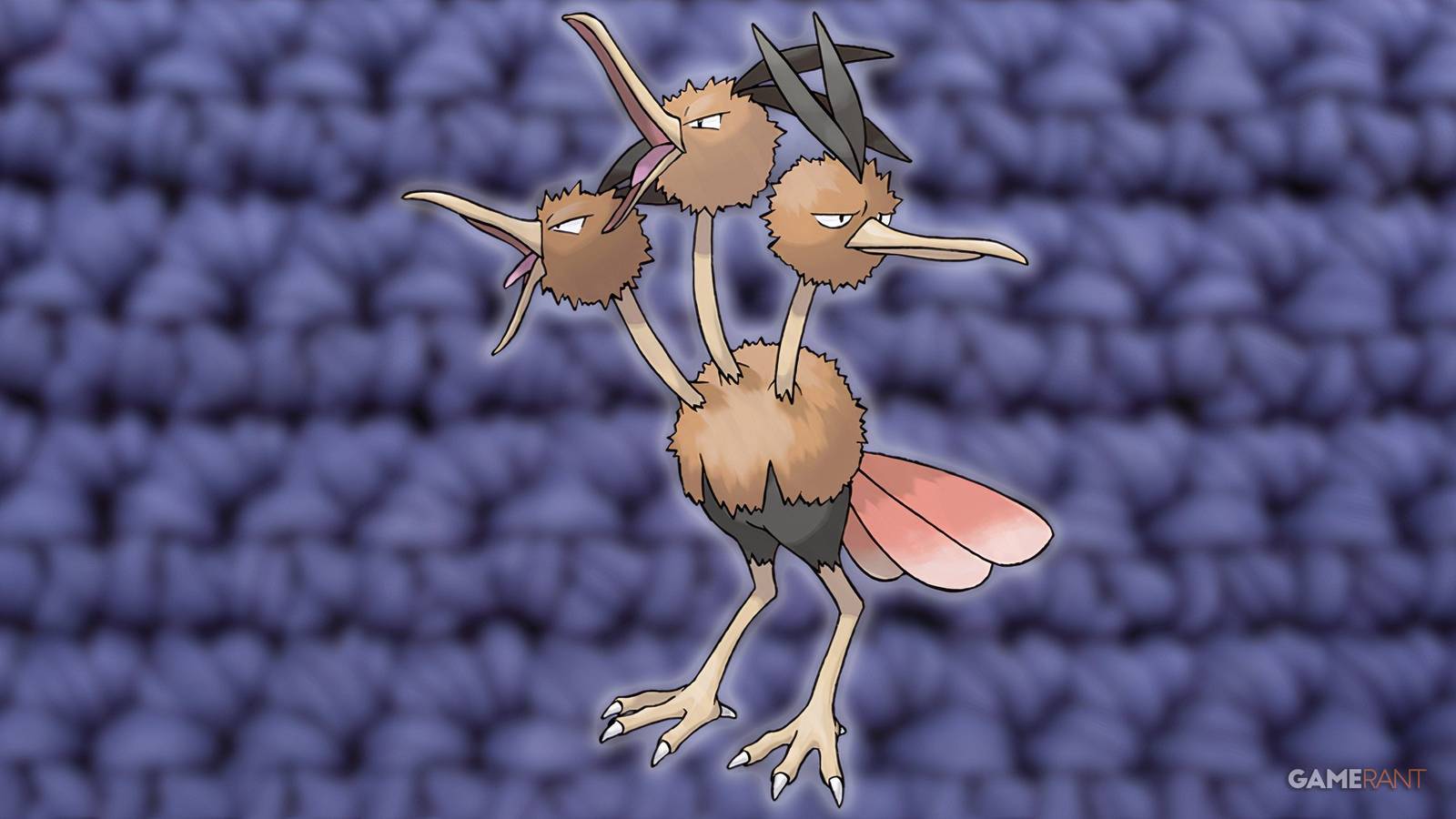 Pokemon fan crochets huge Dodrio