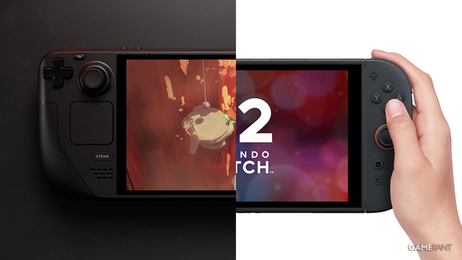 Steam Deck OLED Switch 2 Size Comparison