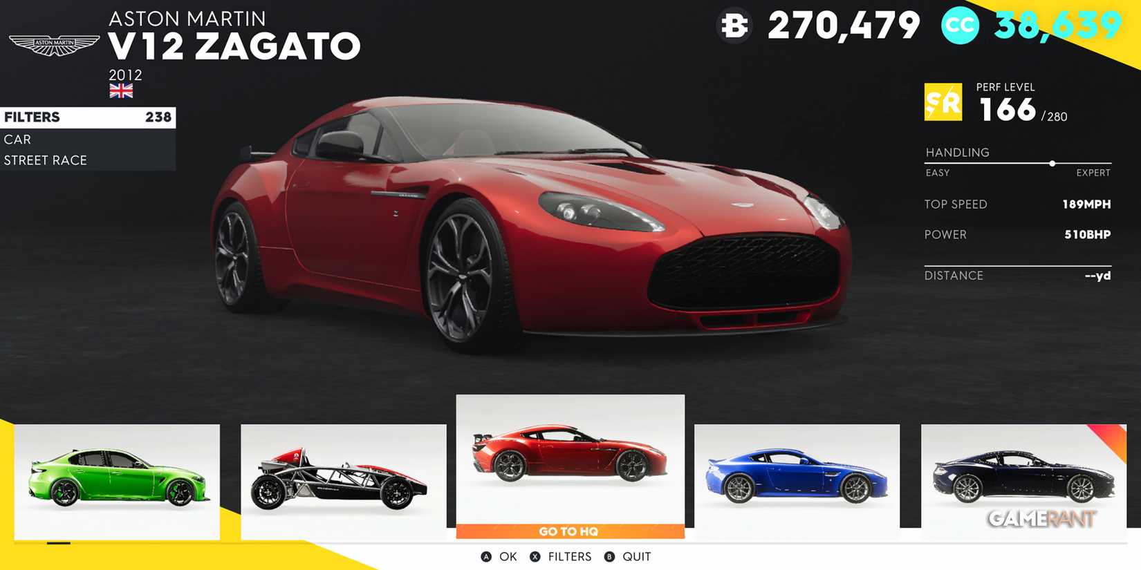 The Crew 2 Aston Martin V12 Zagato