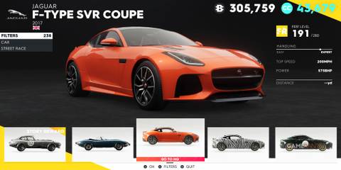 The Crew 2 Jaguar F-Type SVR Coupe
