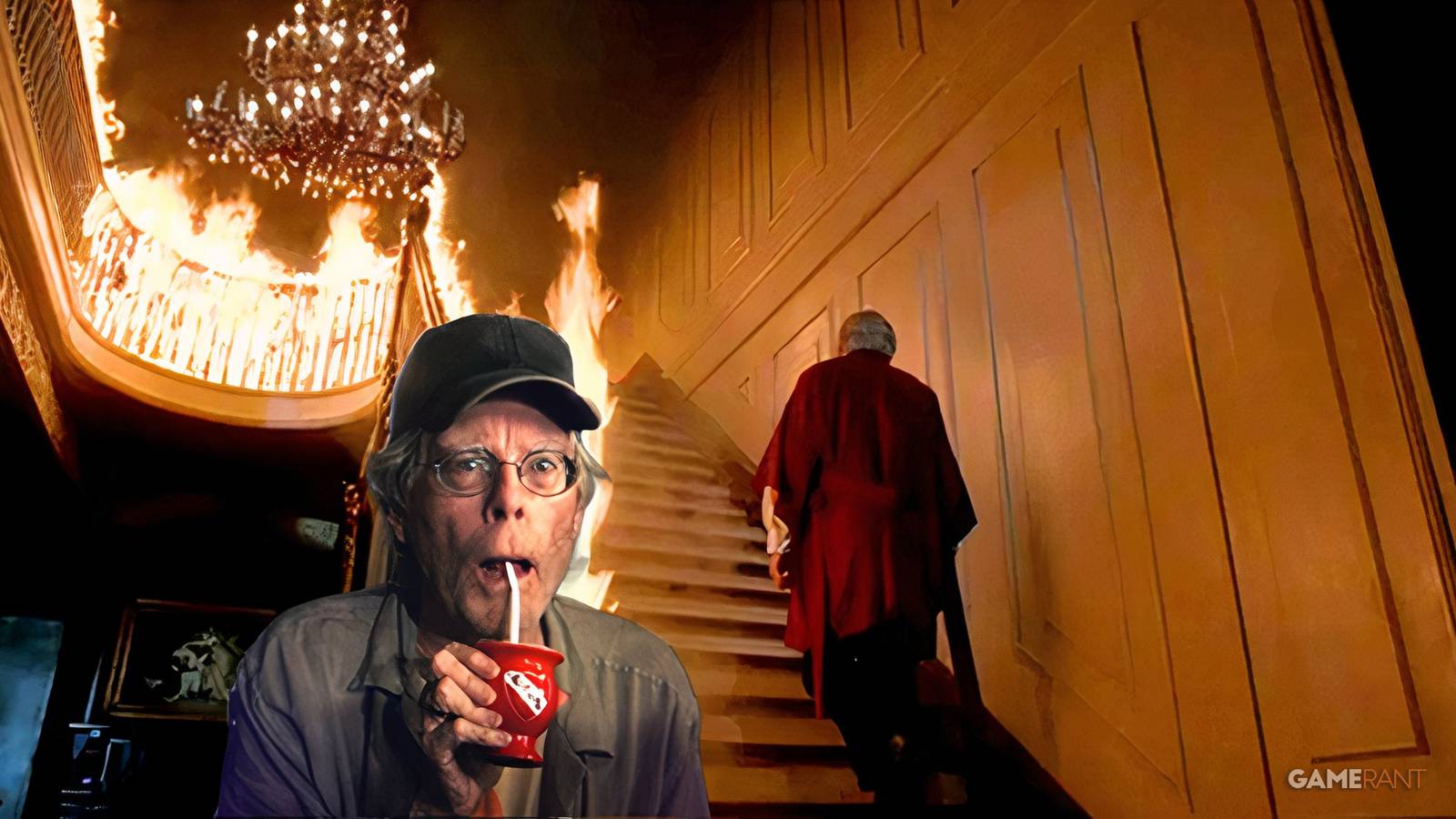 Stephen King and still from Peter Medak’s The Changeling - custom image by Rachael Fiddis