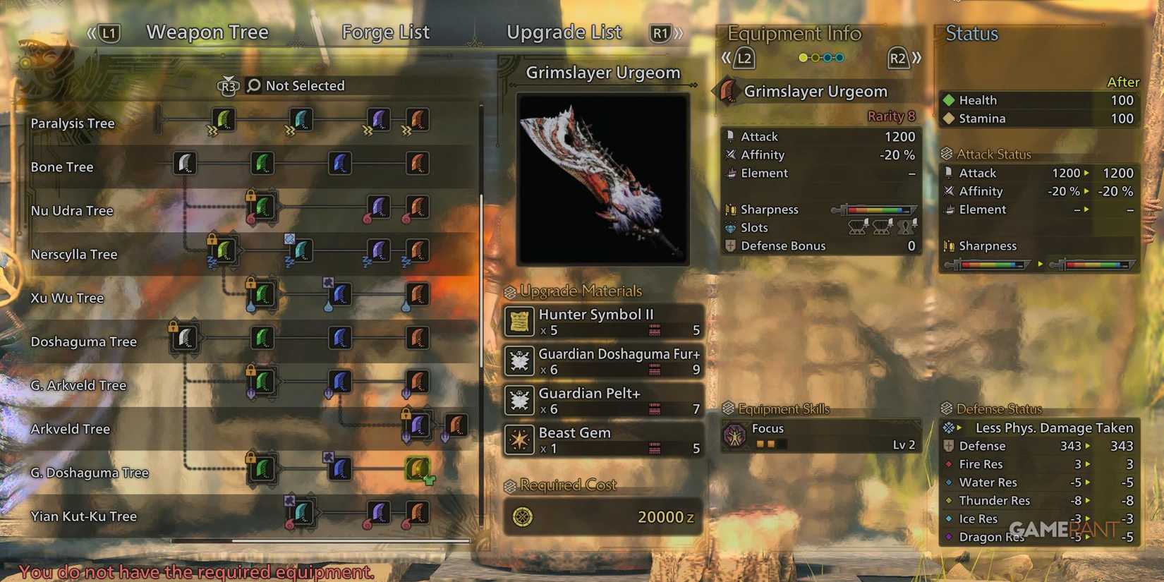 Grimslayer Urgeom Great Sword in Monster Hunter Wilds