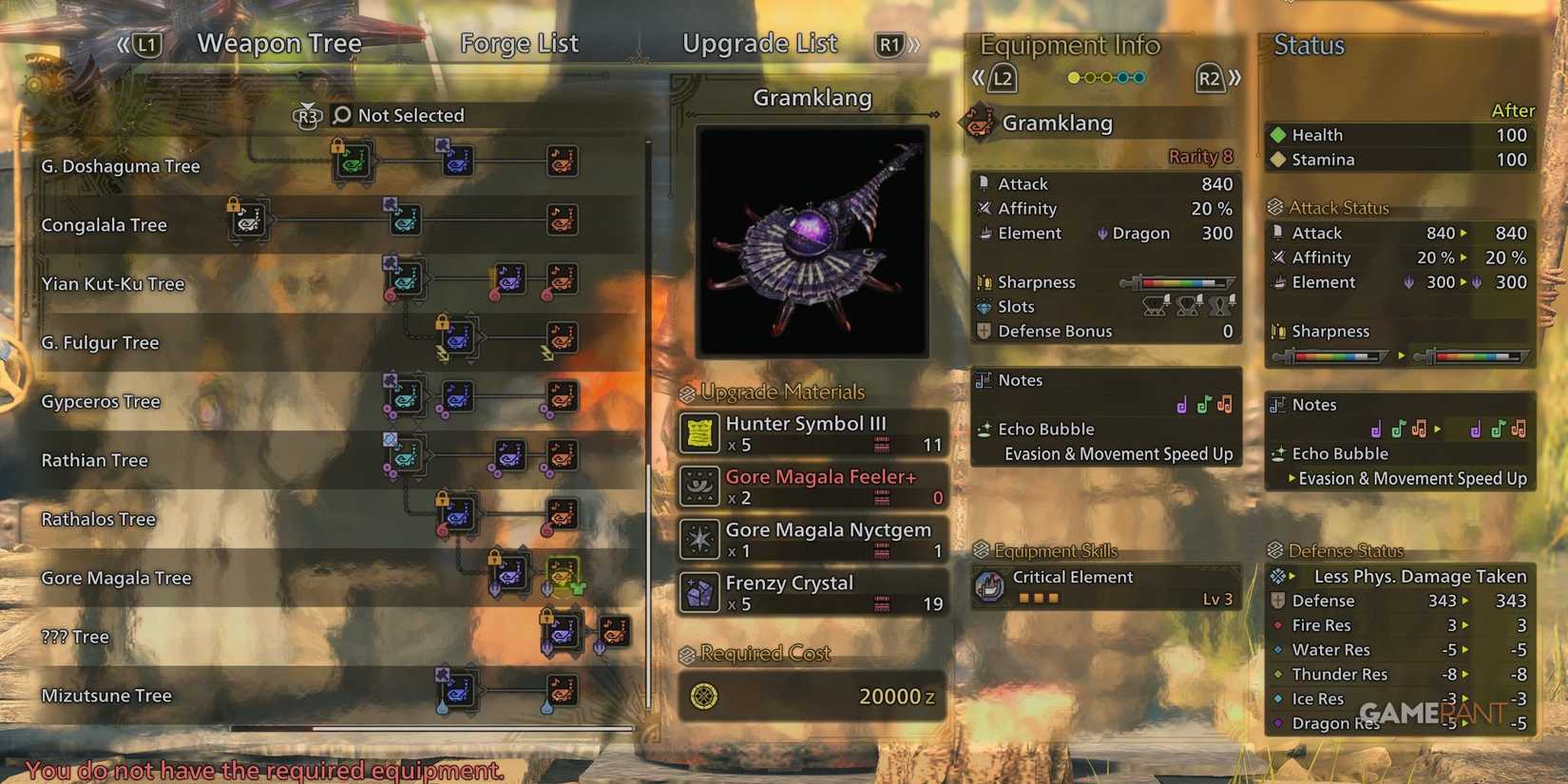 Gramklang hunting horn in Monster Hunter Wilds