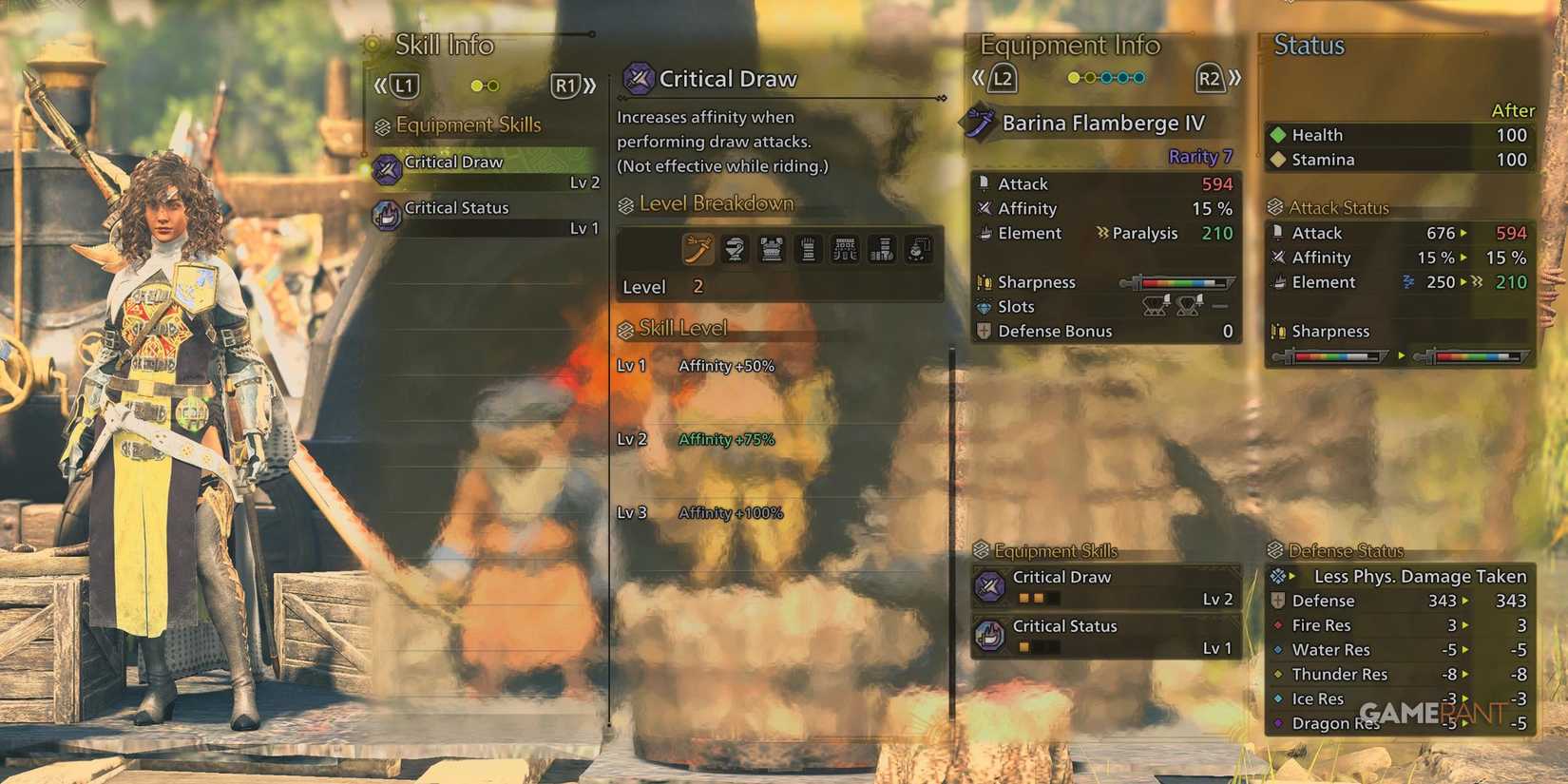 Critical Draw skill in Monster Hunter Wilds