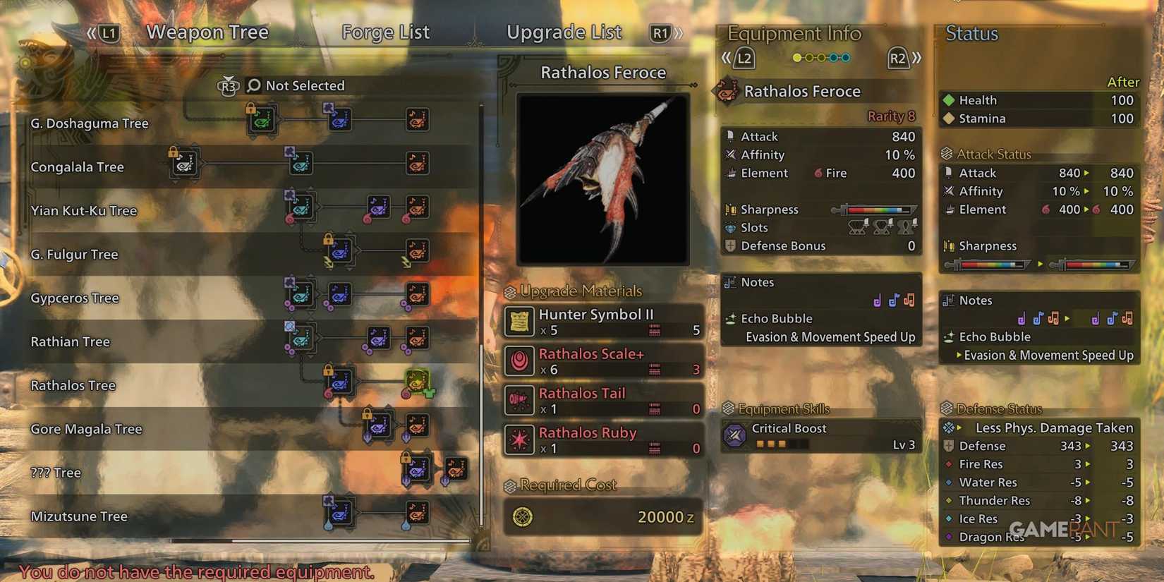 Rathalos Feroce hunting horn in Monster Hunter Wilds
