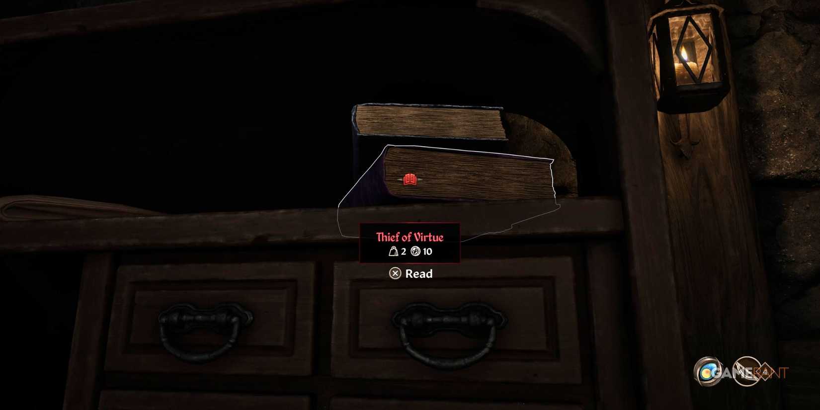 Stealing the Thief of Virtue book in The Elder Scrolls 4: Oblivion Remastered