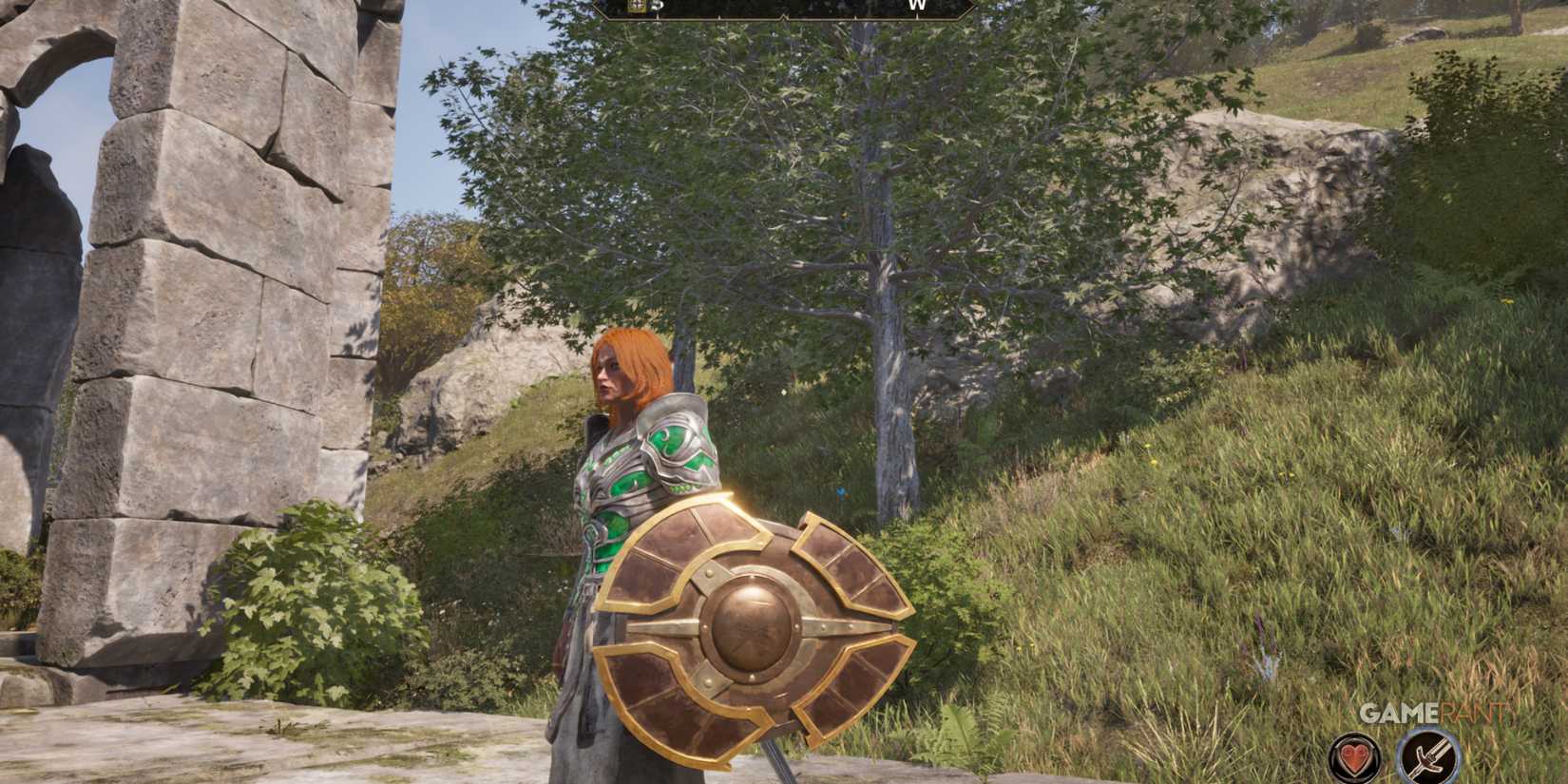 A character equips Spell Breaker, one of the most iconic shields and Daedric Artifacts in Oblivion Remastered