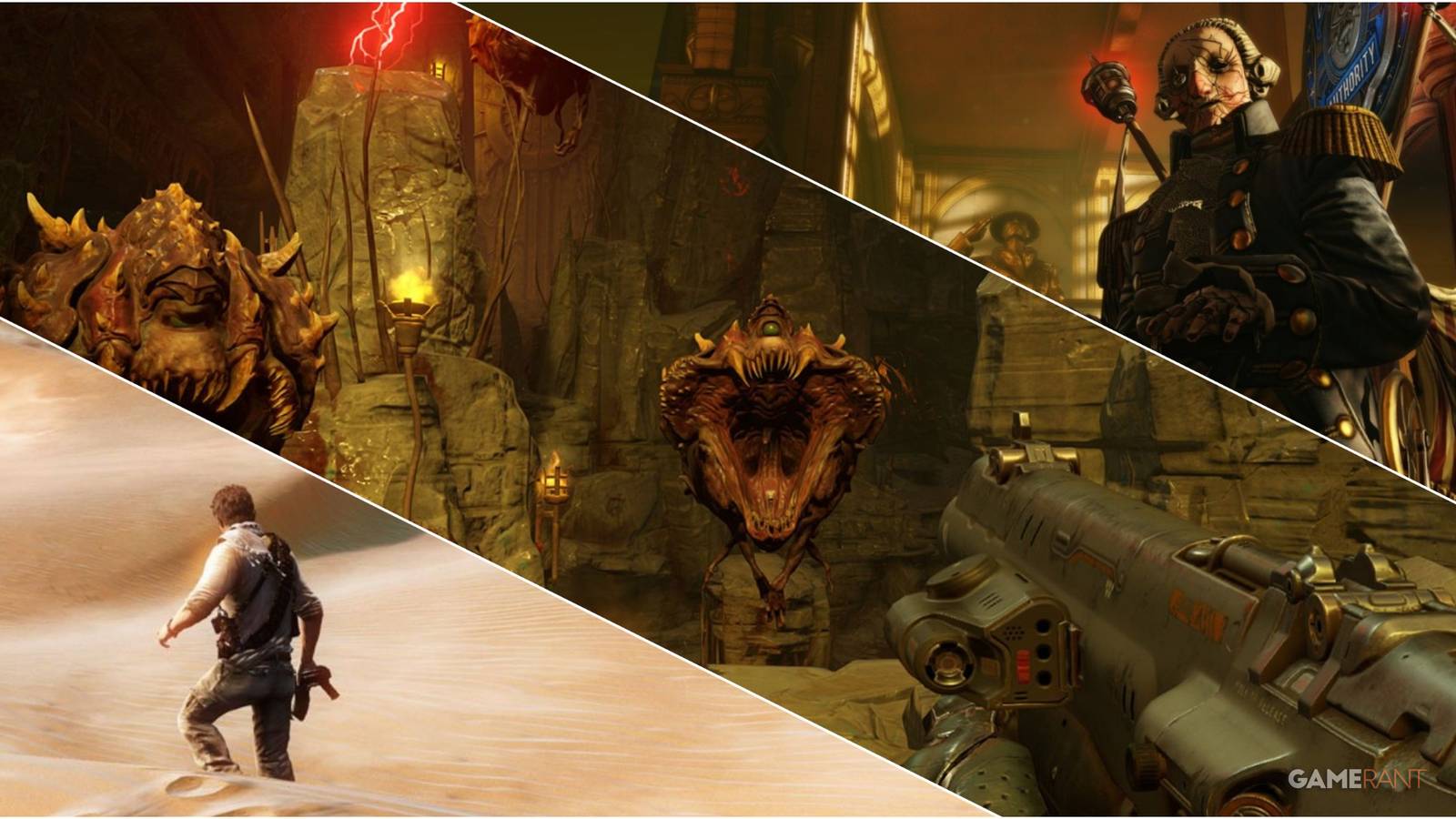 Uncharted 3: Drake's Deception, Doom (2016), Bioshock Infinite