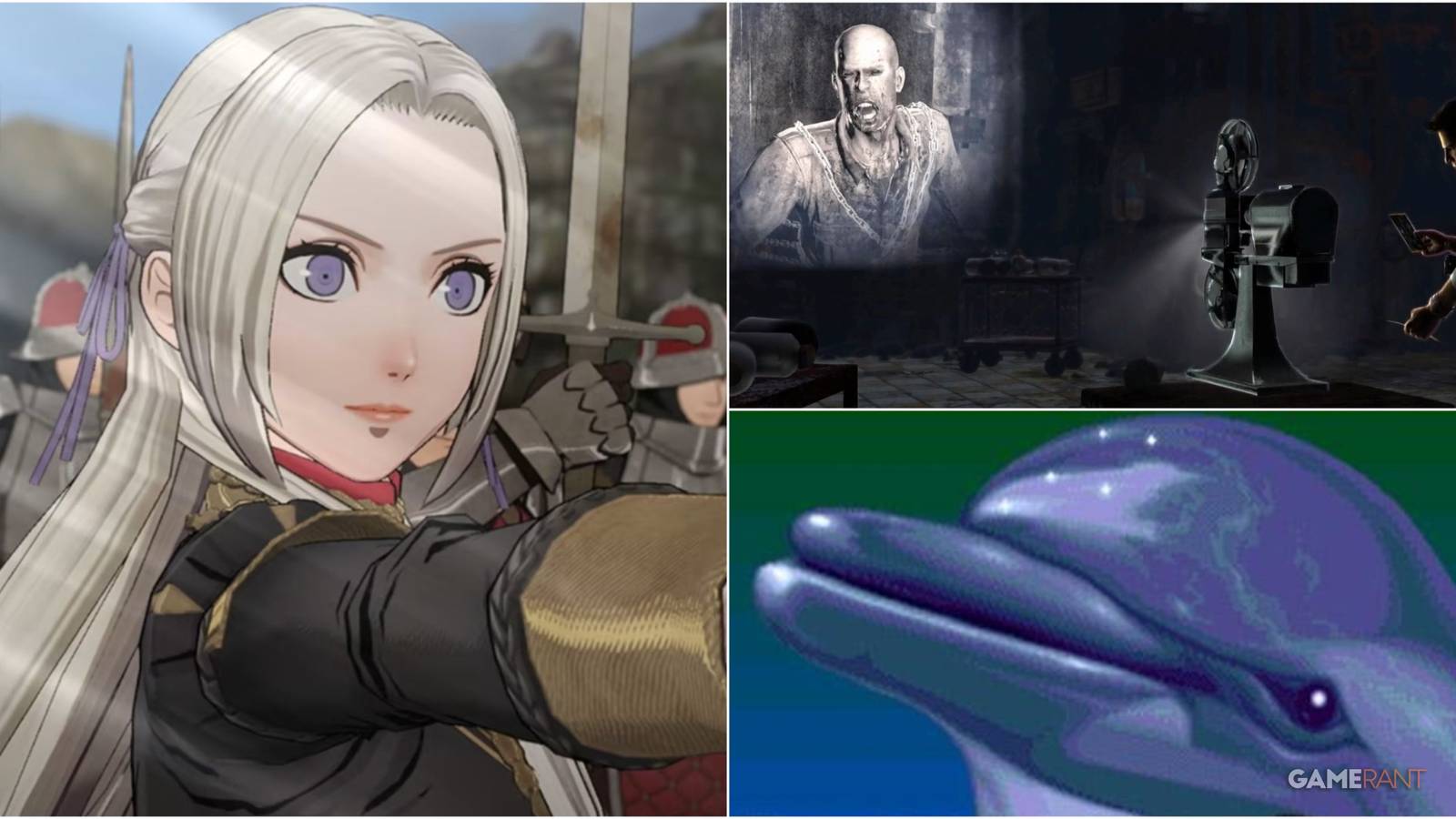Fire Emblem: Three Houses, Uncharted: Drake's Fortune, Ecco the Dolphin