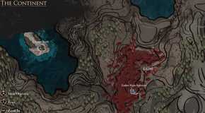 Clair Obscur Expedition 33 - Endless Night Sanctuary Location on The Continent Map
