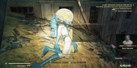 Downed Alien Kappa In Fallout 76