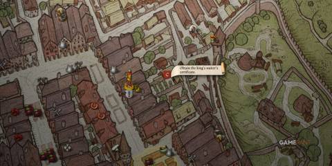 Kingdom Come Deliverance 2 - The King's Gambit - Franta Kuldaun Bed Location Map