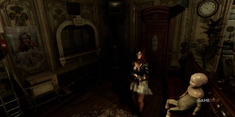 9 Best Modern Retro-Survival Horror Games, Ranked woman walks past a creept doll