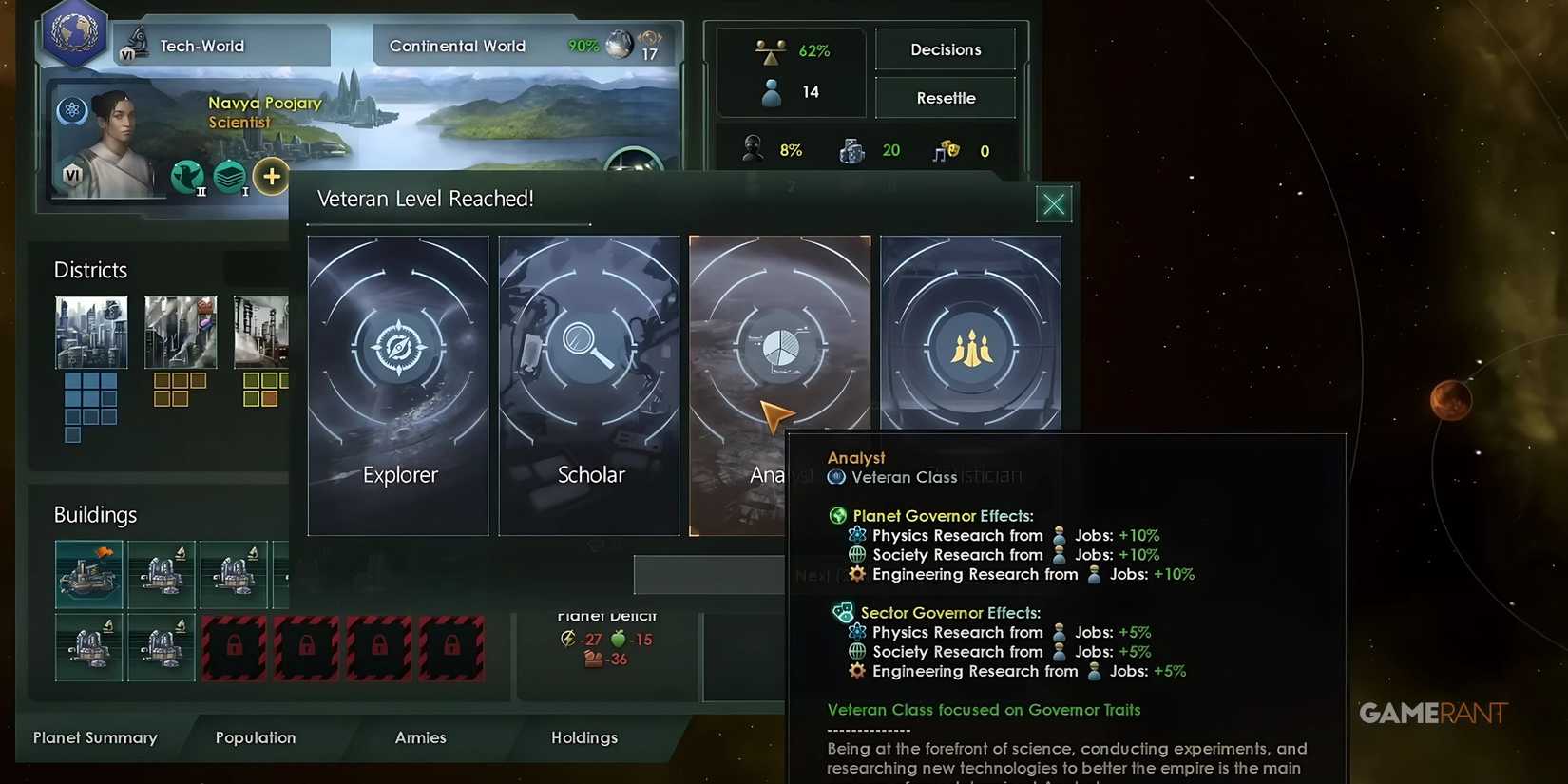 Planetary Capital Jobs in Stellaris