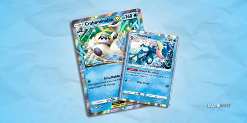 crabominable ex and greninja deck in pokemon tcg pocket.