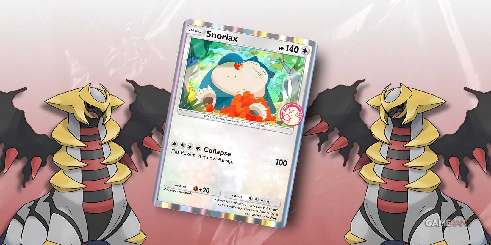 giratina ex and snorlax in pokemon tcg pocket.
