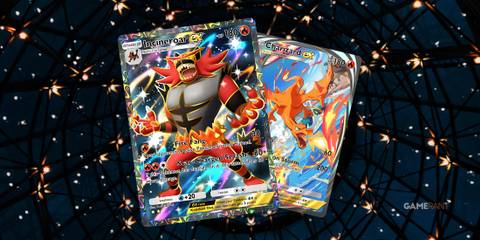 incineroar ex and charizard ex in pokemon tcg pocket.