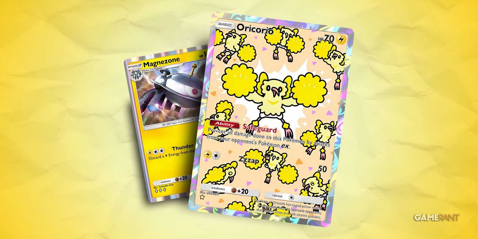 magnezone and oricorio in pokemon tcg pocket.