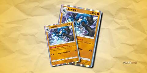 lucario card in pokemon tcg pocket.