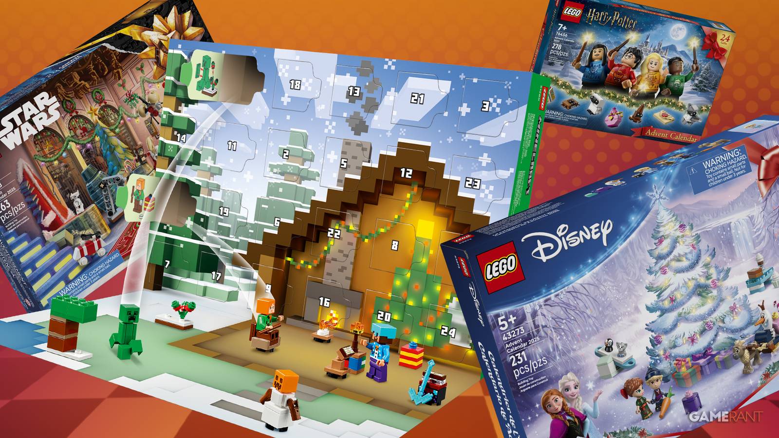 Some Massive Franchises Headline The LEGO 2025 Advent Calendar Lineup 