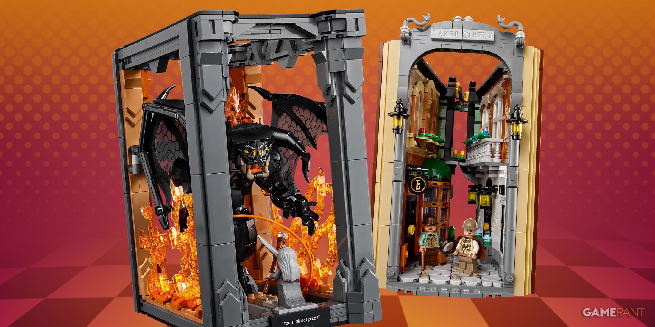 The LEGO Icons The Lord Of The Rings: Balrog And Sherlock Holmes Book Nook Sets Make For Awesome Gifts For Dad