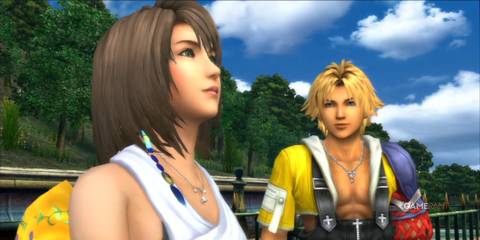Tidus and yuna in final fantasy 10